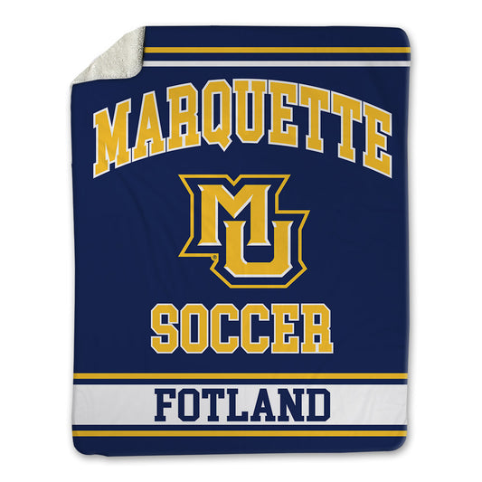 Marquette - NCAA Men's Soccer : Andreas Fotland - Blanket-0