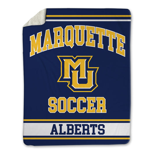Marquette - NCAA Women's Soccer : Adrianna Alberts - Blanket-0