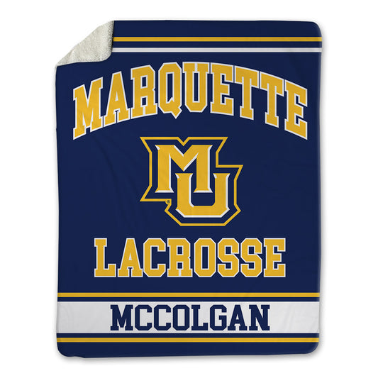Marquette - NCAA Men's Lacrosse : PJ McColgan - Blanket-0