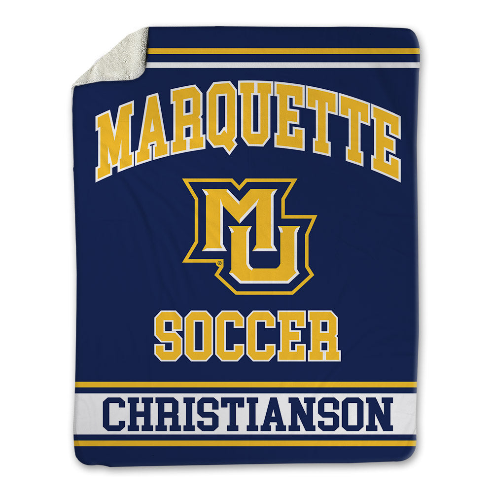 Marquette - NCAA Women's Soccer : Haley Christianson - Blanket-0