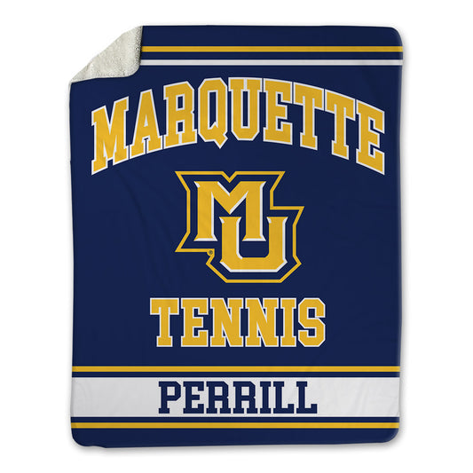 Marquette - NCAA Men's Tennis : Hugh Perrill - Blanket-0