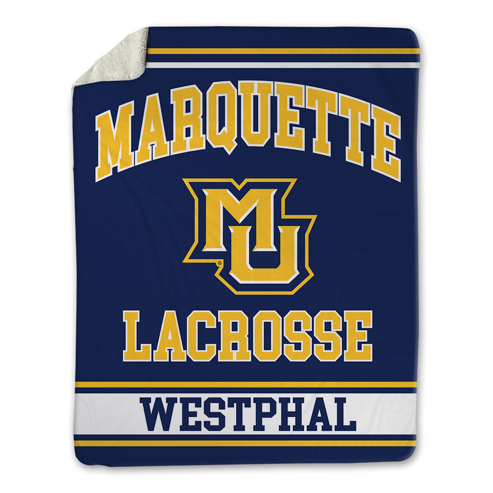 Marquette - NCAA Men's Lacrosse : Beau Westphal - Blanket-0