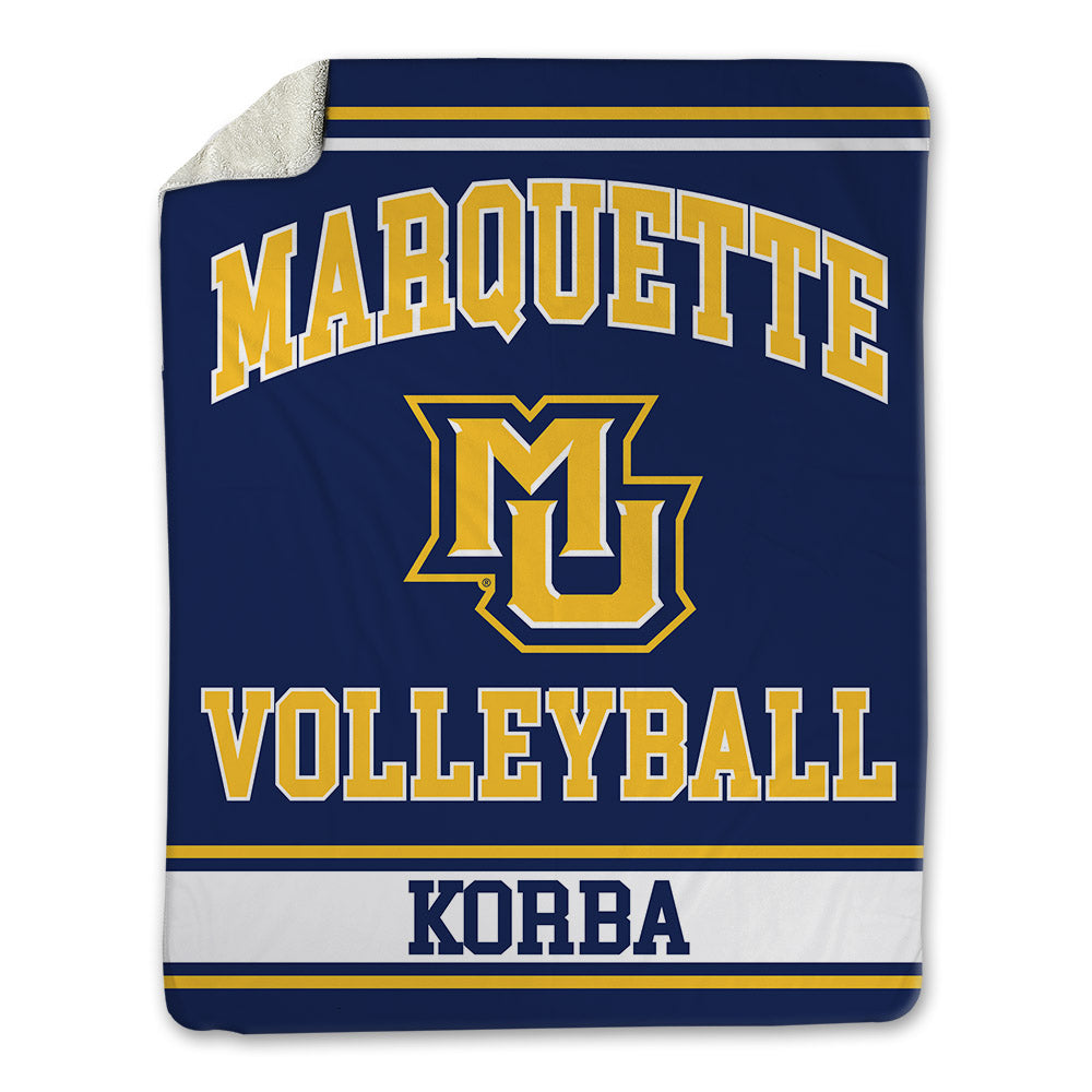 Marquette - NCAA Women's Volleyball : Alexandra Korba - Blanket-0
