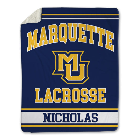 Marquette - NCAA Men's Lacrosse : Brady Nicholas - Blanket-0