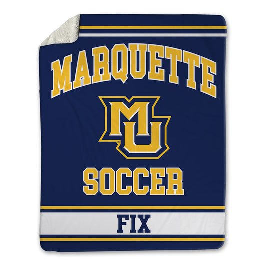 Marquette - NCAA Women's Soccer : Emily Fix - Blanket-0