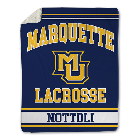 Marquette - NCAA Men's Lacrosse : Jacob Nottoli - Blanket-0