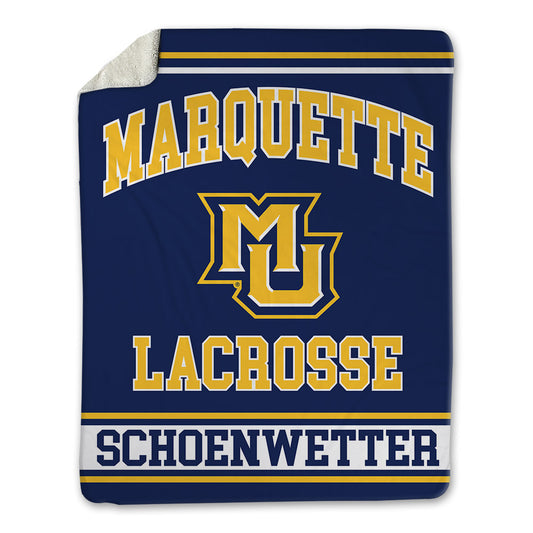 Marquette - NCAA Men's Lacrosse : Jack Schoenwetter - Blanket-0