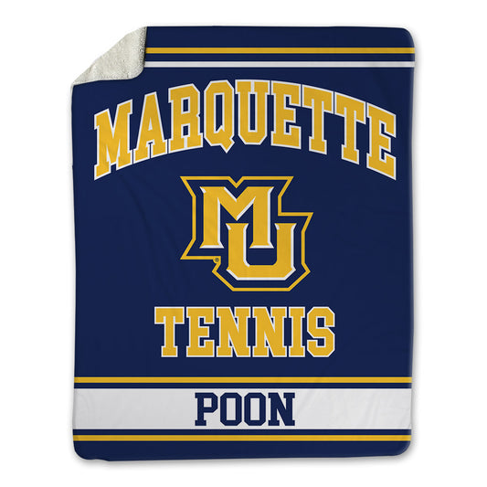 Marquette - NCAA Women's Tennis : Maria Poon - Blanket-0