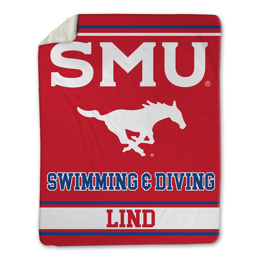 SMU - NCAA Women's Swimming & Diving : Olivia Lind - Blanket-0