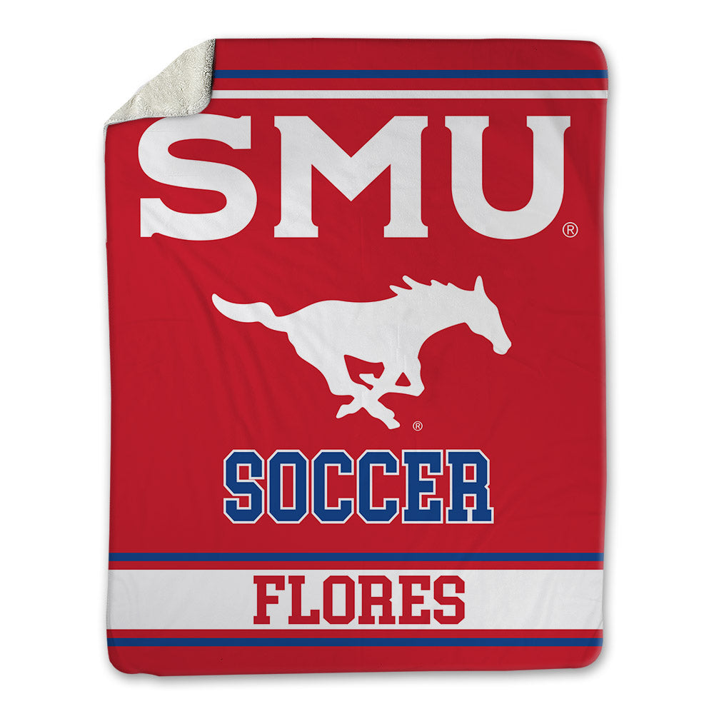 SMU - NCAA Men's Soccer : Luis Flores - Blanket-0