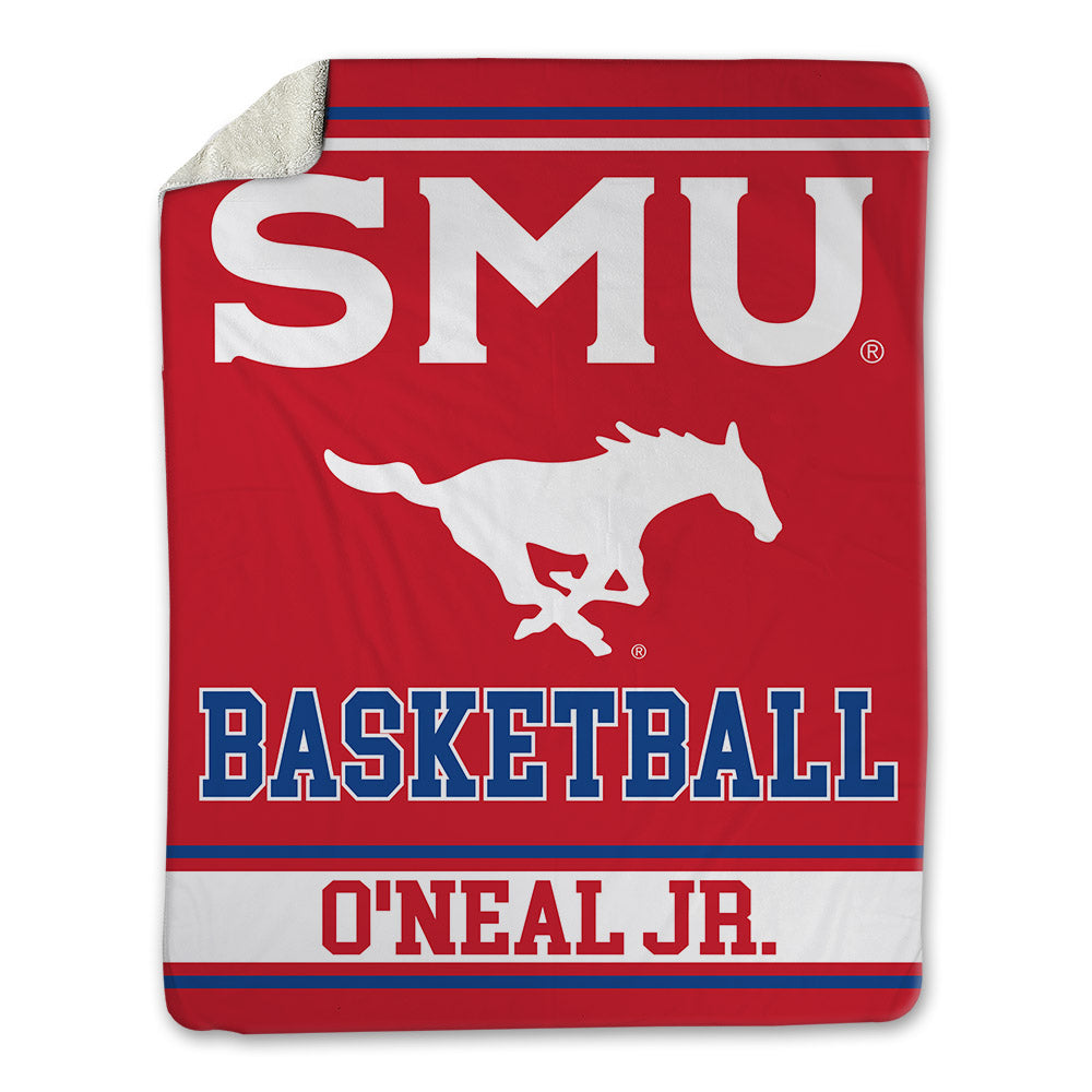 SMU - NCAA Men's Basketball : Jermaine O'Neal Jr. - Blanket-0