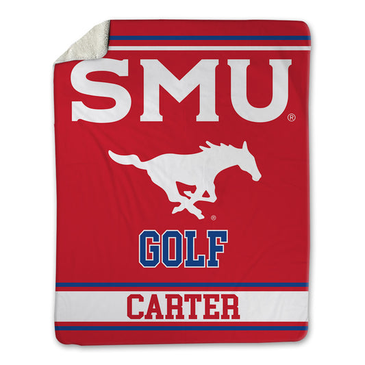 SMU - NCAA Men's Golf : Trip Carter - Blanket-0