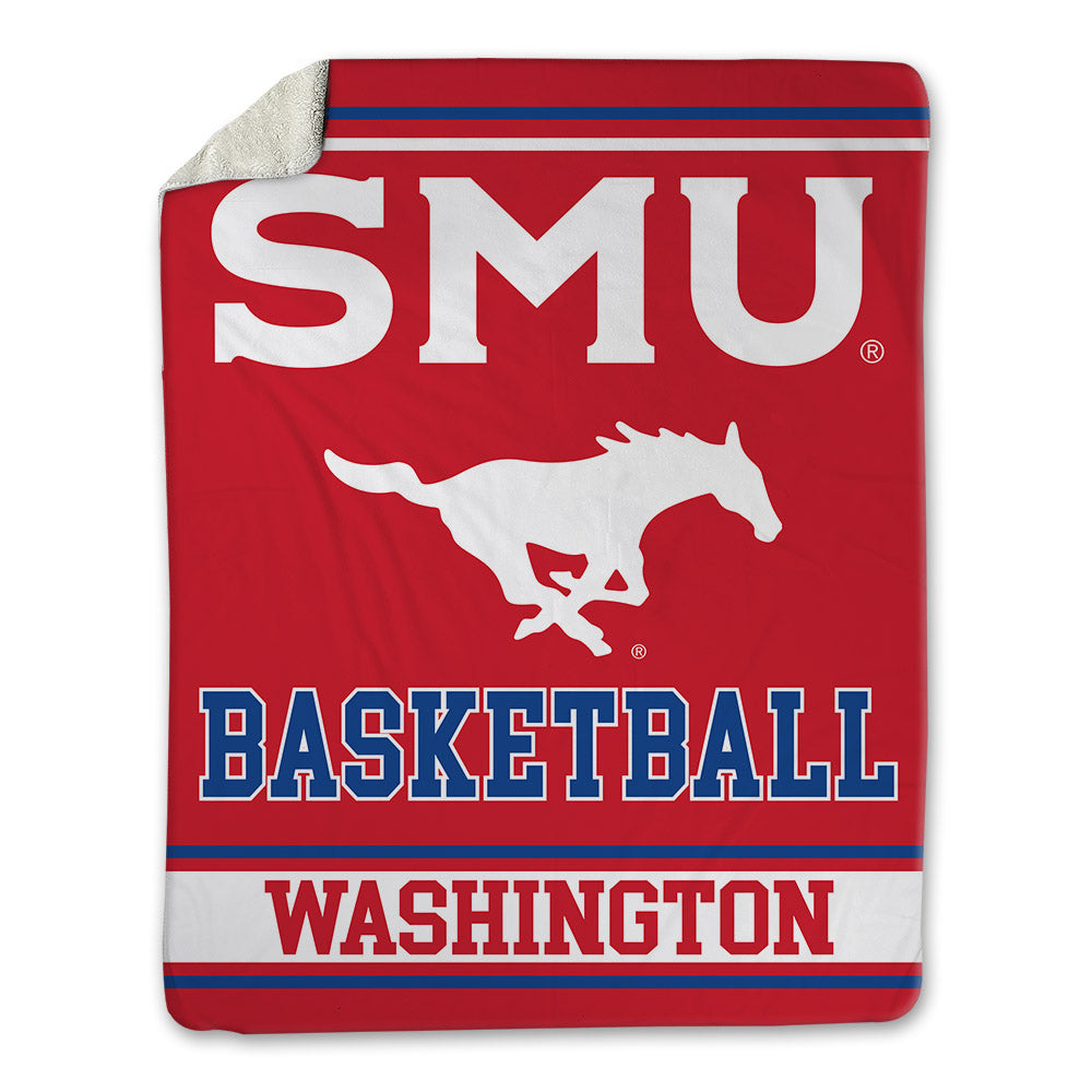 SMU - NCAA Men's Basketball : Corey Washington - Blanket-0