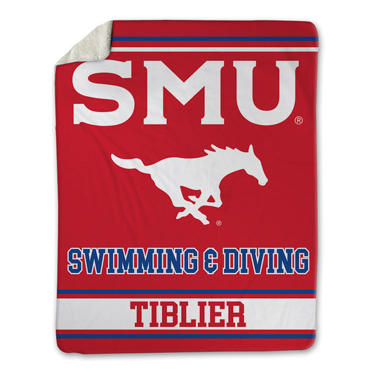 SMU - NCAA Men's Swimming & Diving : Samuel Tiblier - Blanket-0