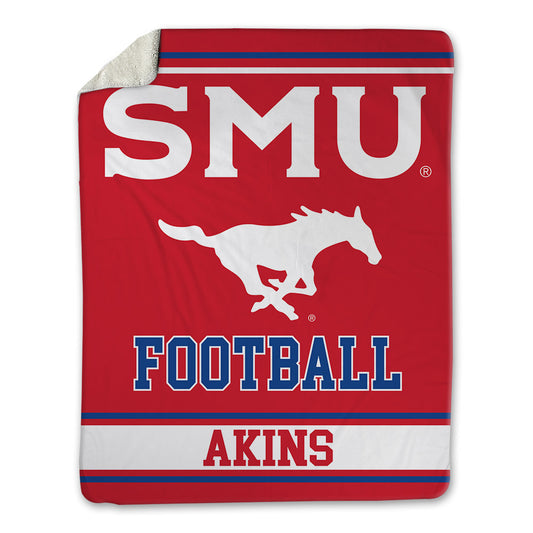 SMU - NCAA Football : nolan Akins - Blanket-0