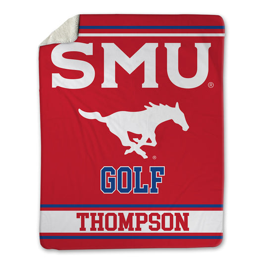 SMU - NCAA Men's Golf : Justin Thompson - Blanket-0