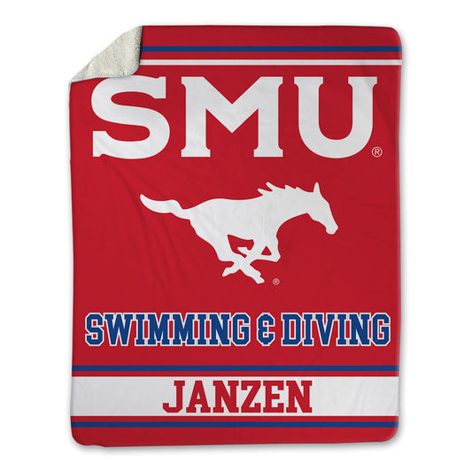 SMU - NCAA Women's Swimming & Diving : Kate Janzen - Blanket-0