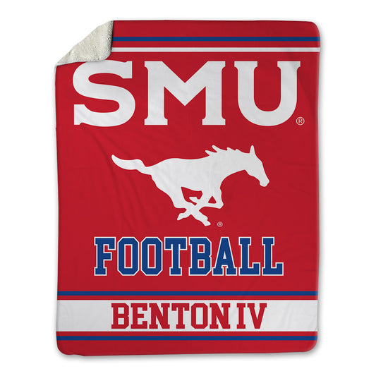 SMU - NCAA Football : Will Benton IV - Blanket-0