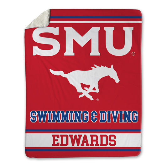 SMU - NCAA Men's Swimming & Diving : Davis Edwards - Blanket-0