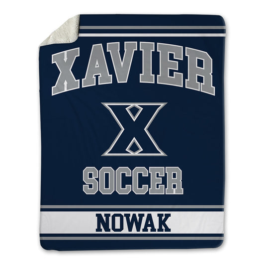 Xavier - NCAA Men's Soccer : Austin Nowak - Blanket-0