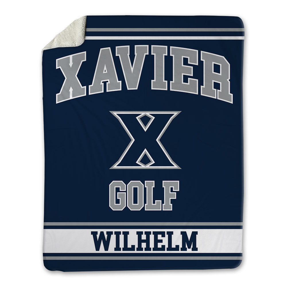 Xavier - NCAA Men's Golf : AJ Wilhelm - Blanket-0