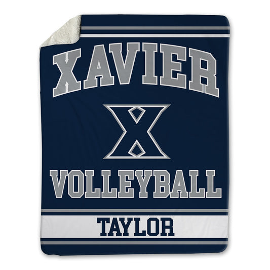 Xavier - NCAA Women's Volleyball : Annalia Taylor - Blanket-0