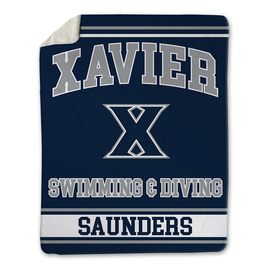 Xavier - NCAA Men's Swimming & Diving : Ethan Saunders - Blanket-0