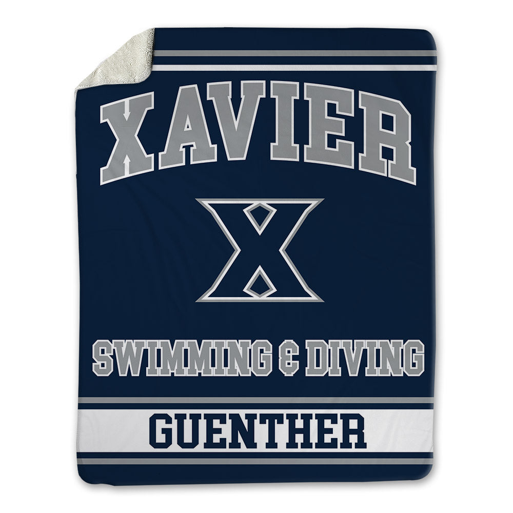 Xavier - NCAA Men's Swimming & Diving : Zakary Guenther - Blanket-0