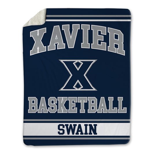 Xavier - NCAA Men's Basketball : Dailyn Swain - Blanket-0