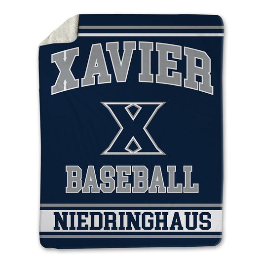 Xavier - NCAA Baseball : Jack Niedringhaus - Blanket-0