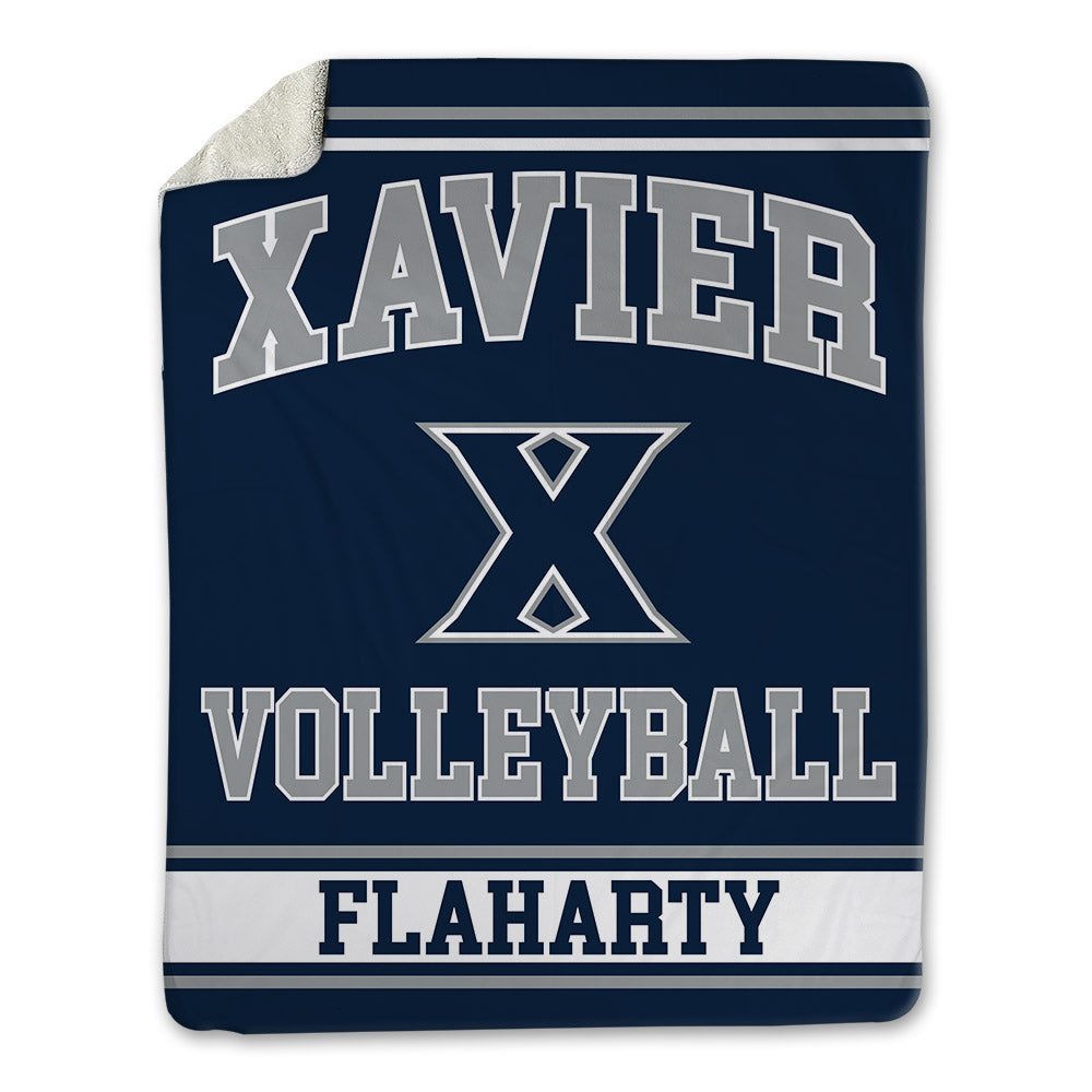 Xavier - NCAA Women's Volleyball : Catherine Flaharty - Blanket-0