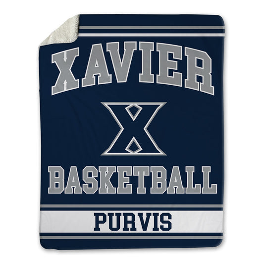 Xavier - NCAA Women's Basketball : Tae�lor Purvis - Blanket-0