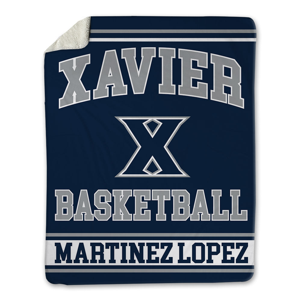 Xavier - NCAA Women's Basketball : Lucia Martinez Lopez - Blanket-0