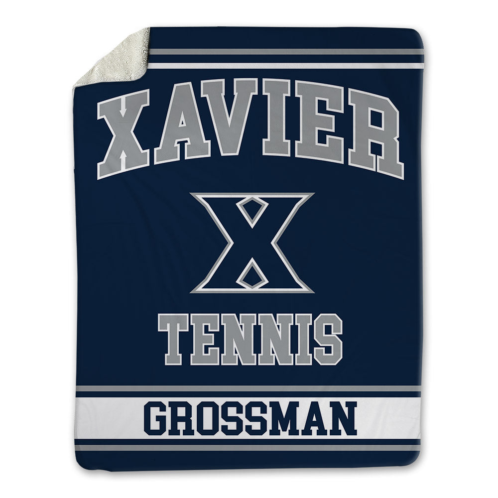 Xavier - NCAA Men's Tennis : Lukas Grossman - Blanket-0