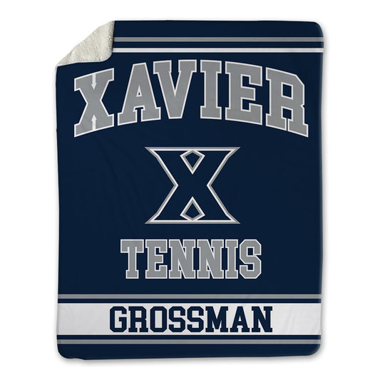 Xavier - NCAA Men's Tennis : Lukas Grossman - Blanket-0