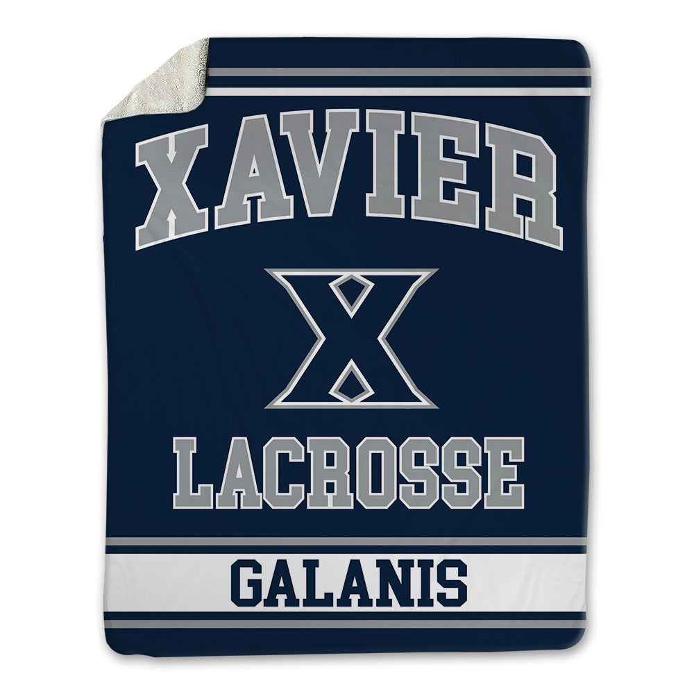 Xavier - NCAA Women's Lacrosse : Grace Galanis - Blanket-0