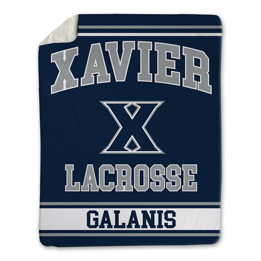 Xavier - NCAA Women's Lacrosse : Grace Galanis - Blanket-0