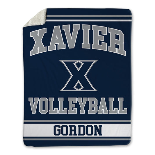 Xavier - NCAA Women's Volleyball : Jamison Gordon - Blanket-0