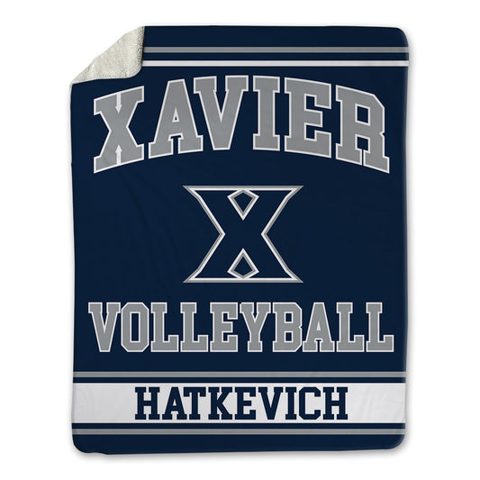 Xavier - NCAA Women's Volleyball : Macy Hatkevich - Blanket-0