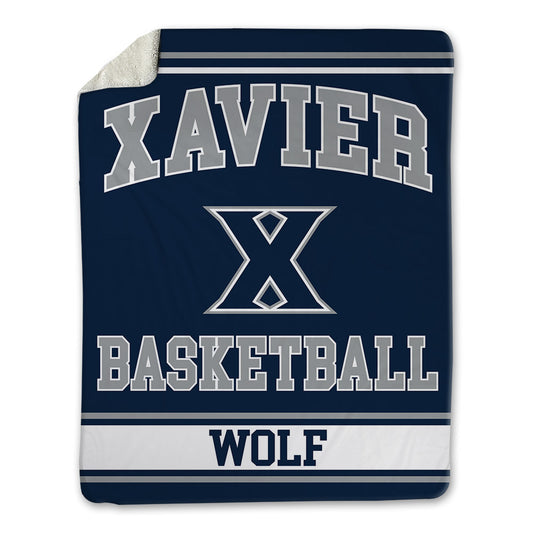 Xavier - NCAA Men's Basketball : Michael Wolf - Blanket-0