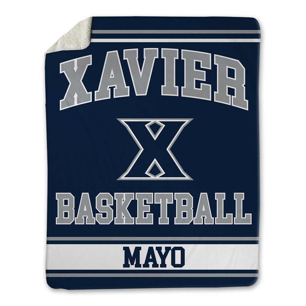 Xavier - NCAA Women's Basketball : Aizhanique Mayo - Blanket-0