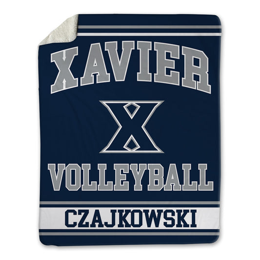 Xavier - NCAA Women's Volleyball : Elouise Czajkowski - Blanket-0