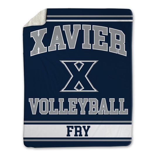 Xavier - NCAA Women's Volleyball : Hunter Fry - Blanket-0