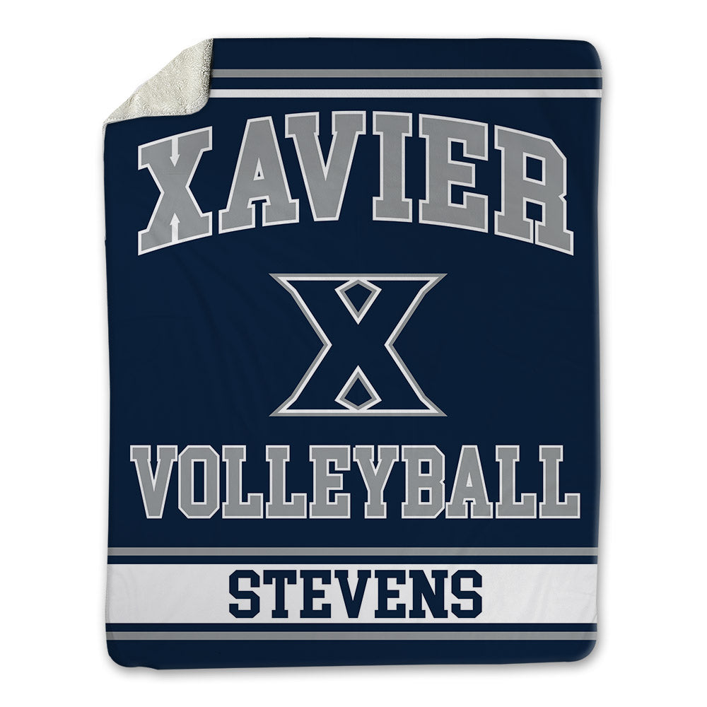 Xavier - NCAA Women's Volleyball : Rebecca Stevens - Blanket-0