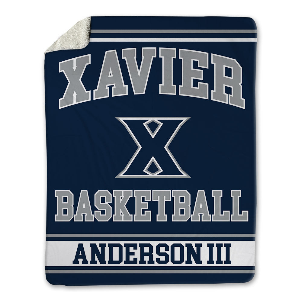 Xavier - NCAA Men's Basketball : Roddie Anderson III - Blanket-0