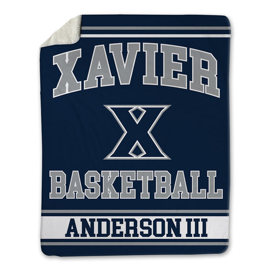 Xavier - NCAA Men's Basketball : Roddie Anderson III - Blanket-0