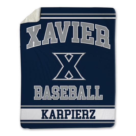 Xavier - NCAA Baseball : Joseph Karpierz - Blanket-0