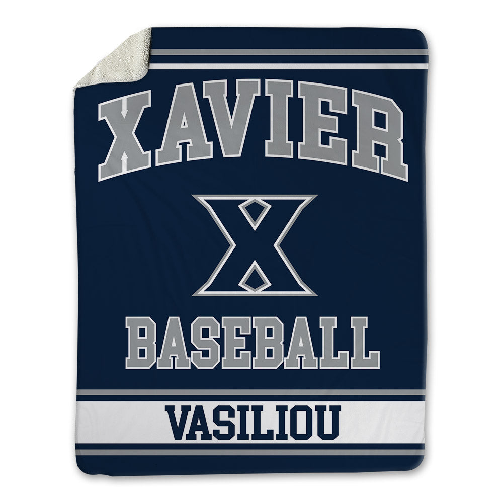 Xavier - NCAA Baseball : Evan Vasiliou - Blanket-0