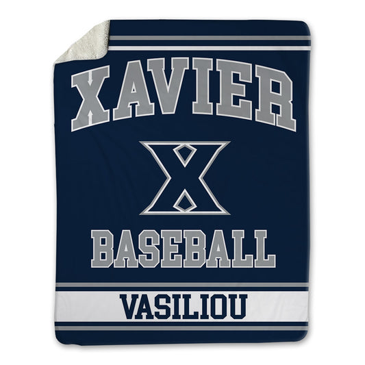 Xavier - NCAA Baseball : Evan Vasiliou - Blanket-0