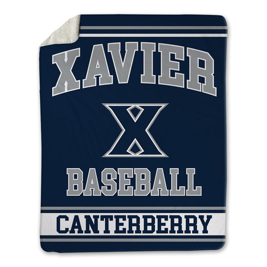 Xavier - NCAA Baseball : Donavan Canterberry - Blanket-0